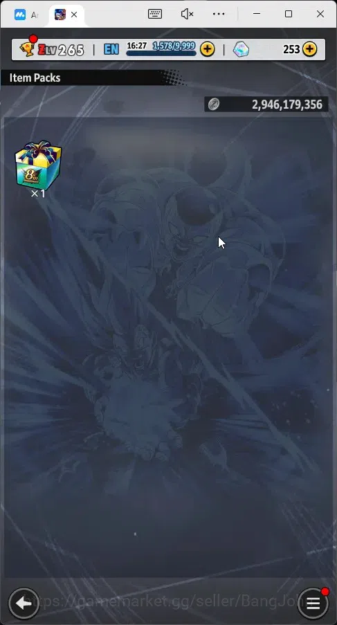 Dragon Ball Legends Accounts High-End Android|Lvl 265|248M Total Power|2 LR|9 UL|LR SS3 Goku Mini,S Vegito|UL Buu 11