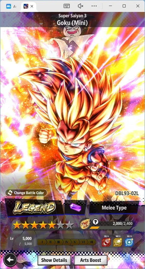 Dragon Ball Legends Accounts High-End Android|Lvl 265|248M Total Power|2 LR|9 UL|LR SS3 Goku Mini,S Vegito|UL Buu 13