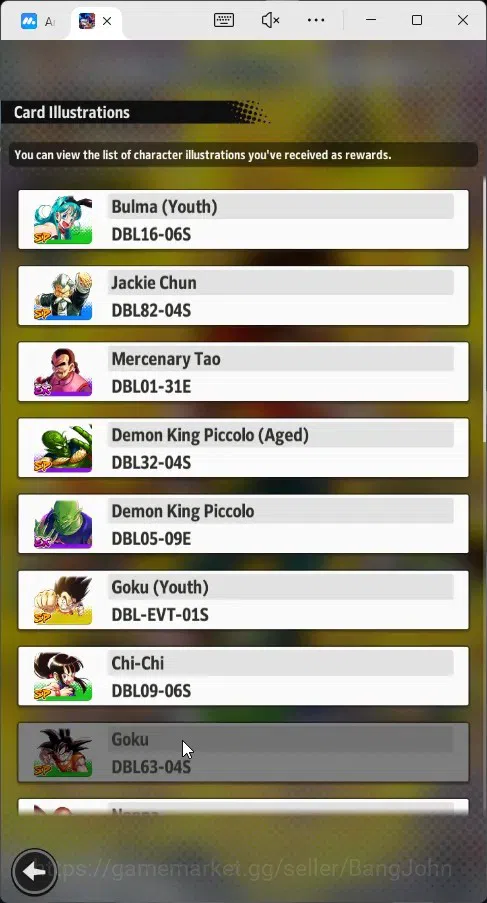 Dragon Ball Legends Accounts High-End Android|Lvl 265|248M Total Power|2 LR|9 UL|LR SS3 Goku Mini,S Vegito|UL Buu 3