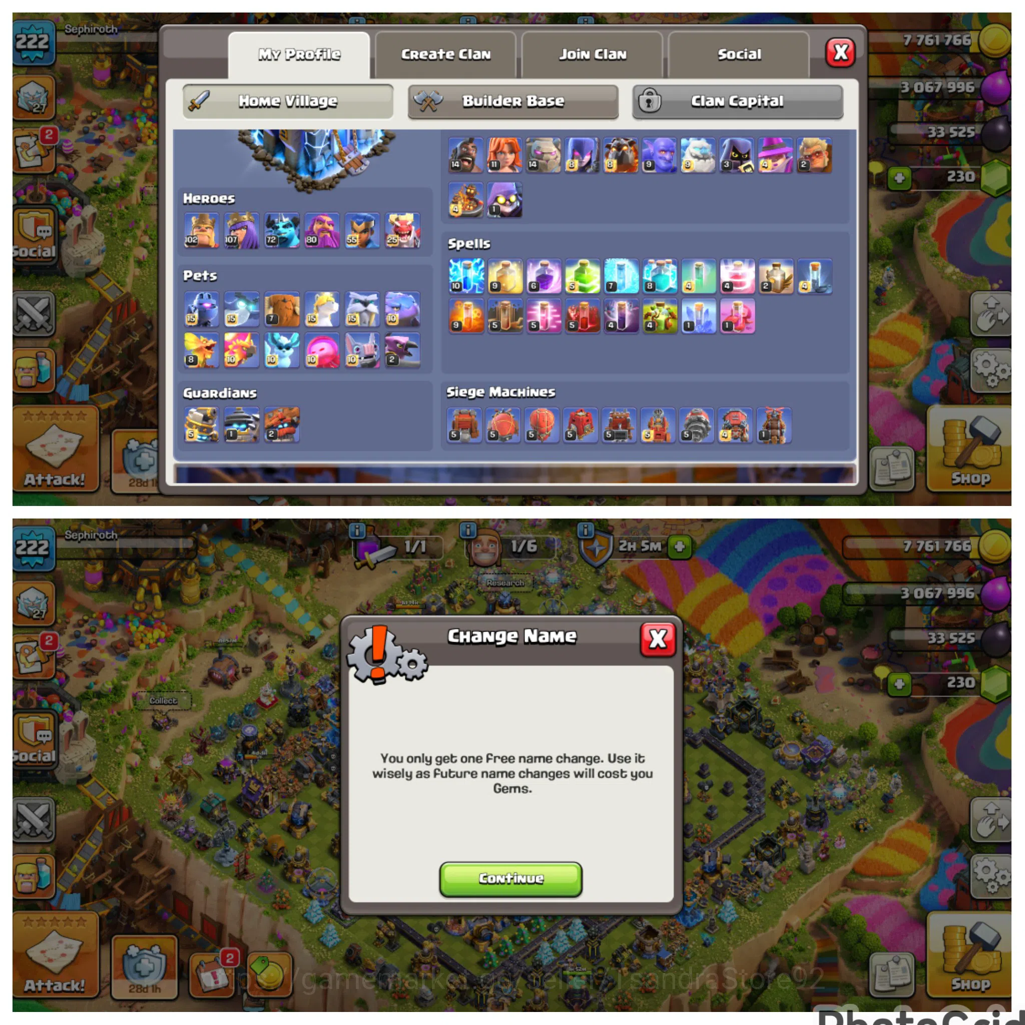 Clash of Clans Accounts High-End FLASH SALE WALL MAX TH 18 LVL 222 DEFENSE MAX EX LEGEND LEAGUE|4 HERO MAXED|EPIC MANY 5
