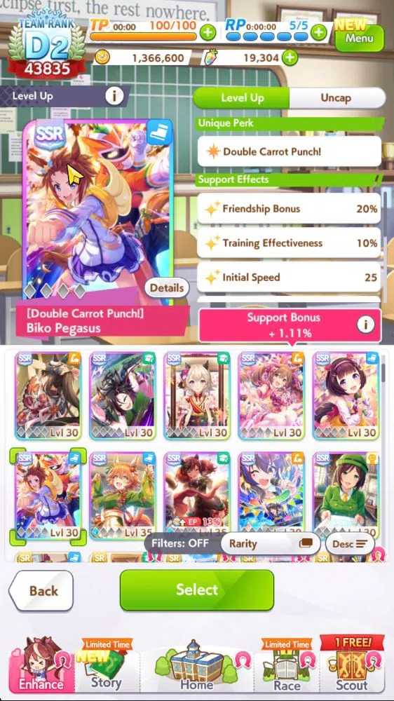 Umamusume: Pretty Derby Accounts GLOBAL|43K TR|19K Carats 1M Coins|15 Trainee + 15 SSR 5