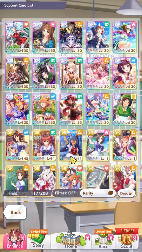 Umamusume: Pretty Derby Accounts GLOBAL|43K TR|19K Carats 1M Coins|15 Trainee + 15 SSR 6