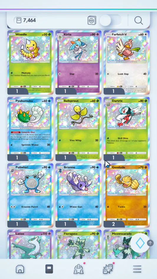 Pokémon TCG Pocket Accounts EN 7.4K Card|108 EX|2Crown(Klefki,Meloetta)24Shiny image 2