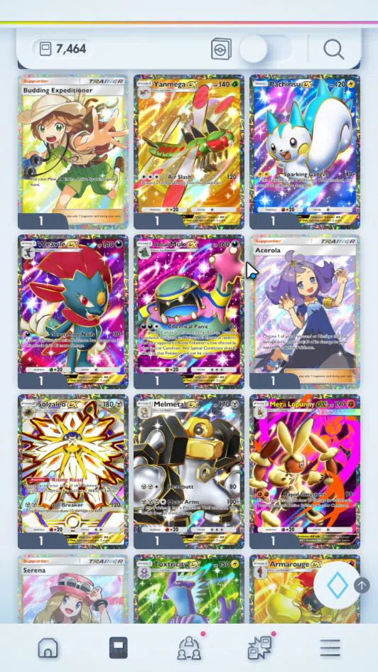 Pokémon TCG Pocket Accounts EN 7.4K Card|108 EX|2Crown(Klefki,Meloetta)24Shiny image 5