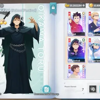 HAIKYU!! FLY HIGH Accounts SEA Lv60|13k DM|7 SP (Oikawa,Tsukishima,Nishinoya,Kuroo,Hoshiumi,Hirugami)+Memo,Ginjima|3UR