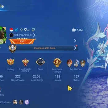 Honor of Kings Accounts Rare Skin Global|113H 127S|Legend: Butterfly, Angela|Limited: Shi|GM: GanMo|Fox:Arli|Many