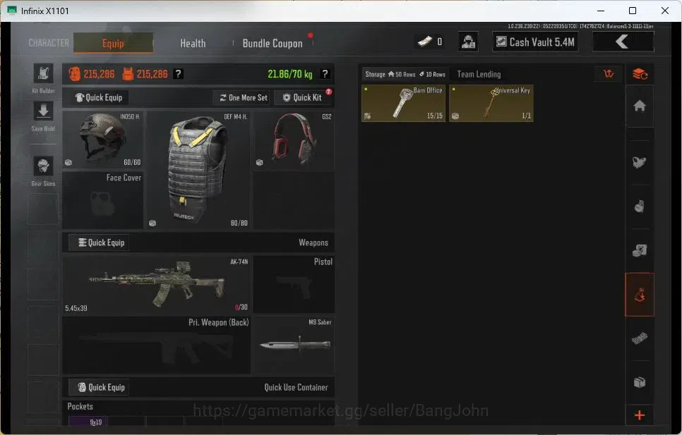 Arena Breakout Accounts Mobile | | LV 21 | SV 6.2 M | CV 5.35 M | GM AK-12 image 5