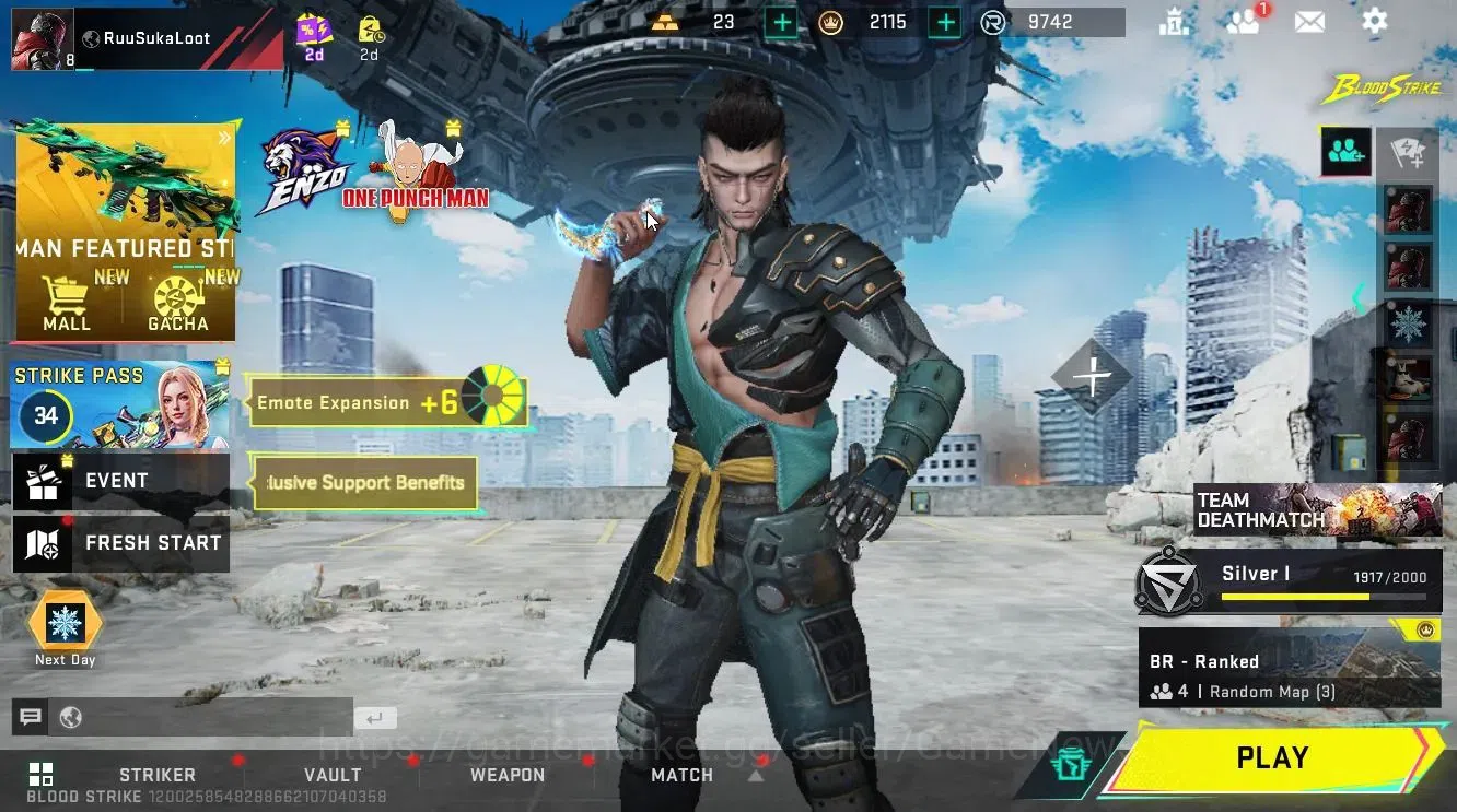 Blood Strike Accounts ASIA|ULTRA MELEE Talon Knife-Sanctum+[Kar98k,Thomp image 1