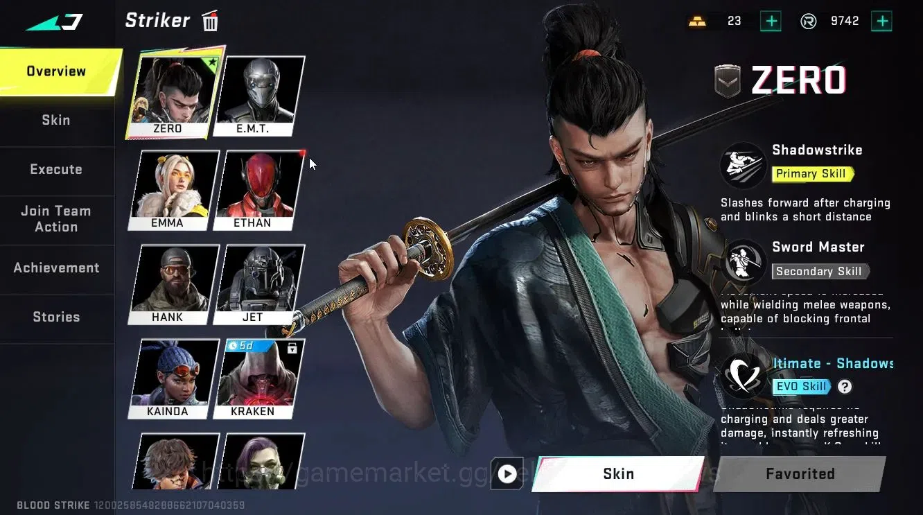 Blood Strike Accounts ASIA|ULTRA MELEE Talon Knife-Sanctum+[Kar98k,Thomp image 3