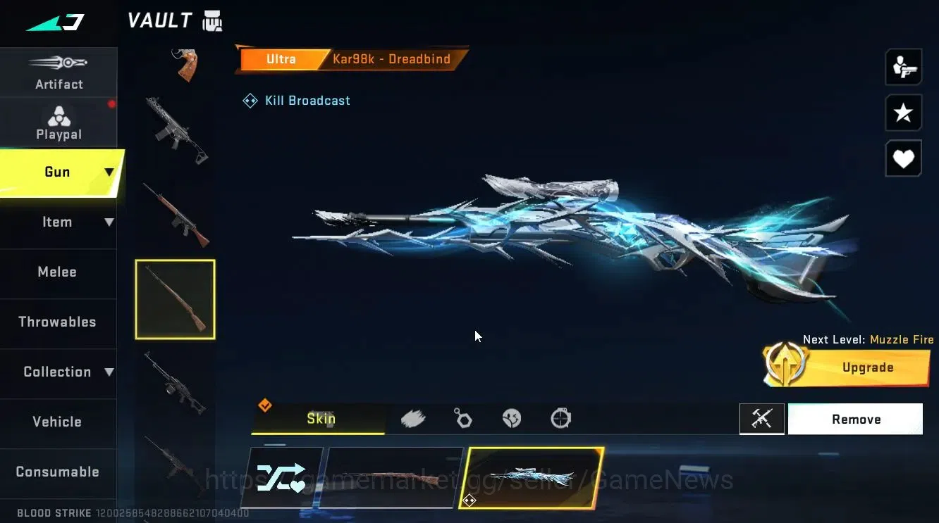 Blood Strike Accounts ASIA|ULTRA MELEE Talon Knife-Sanctum+[Kar98k,Thomp image 7