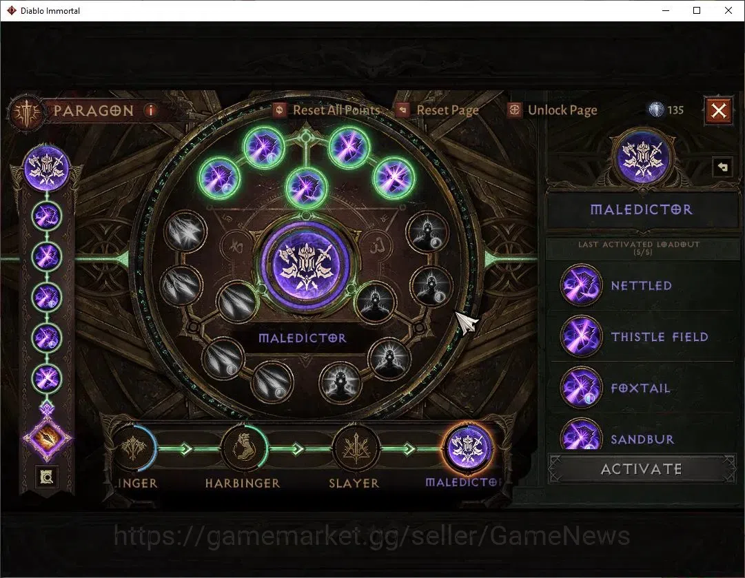 Diablo Immortal Accounts NA-High Heaven|CS ON|Lv60(447)|Druid|CR 32K|Reso 3 image 11