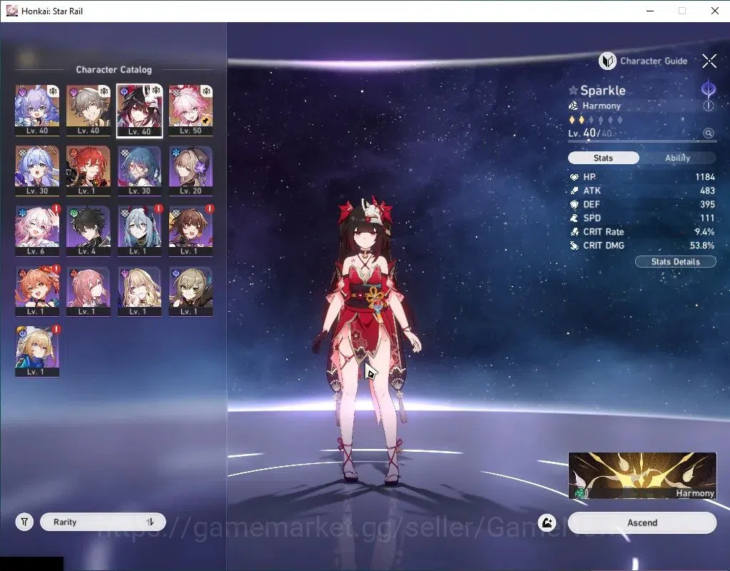 Honkai Star Rail Accounts Asia|TL 39|3 Limited|Evanescia,Sparkle,Robin|Xianz image 4