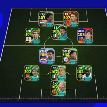 eFootball Accounts Legends & Iconic Players EFOOTBALL DREAM TEAM | BIG TIME RONALDO, RUD GULLIT BROKEN,DEL PIERO BLITZ,MESSI