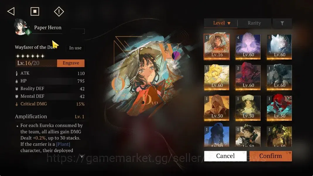 Reverse: 1999 Accounts GLOBAL|Lv70|32(*6Crew)(9Limit)|[(Ezio,PaperHeron,N image 6