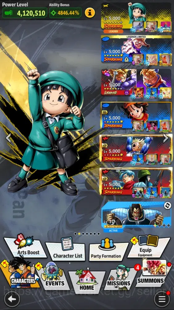 Dragon Ball Legends Accounts 192M TP|LV177|3UL+5LR+34LL|SSG SS Gogeta,Turles,SS image 2