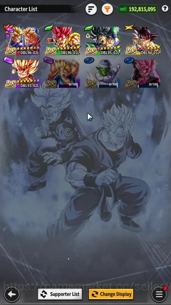 Dragon Ball Legends Accounts 192M TP|LV177|3UL+5LR+34LL|SSG SS Gogeta,Turles,SS image 4