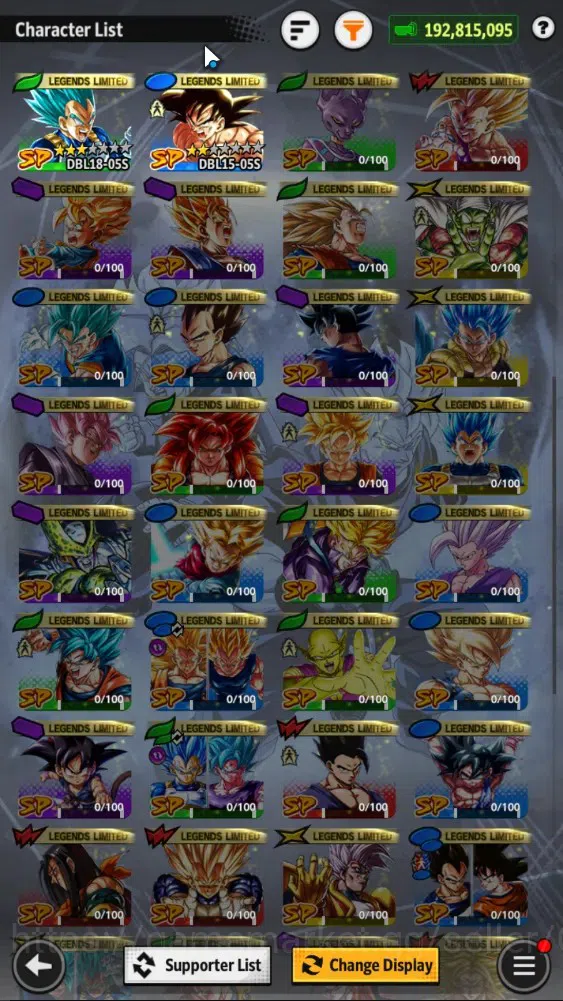 Dragon Ball Legends Accounts 192M TP|LV177|3UL+5LR+34LL|SSG SS Gogeta,Turles,SS image 6