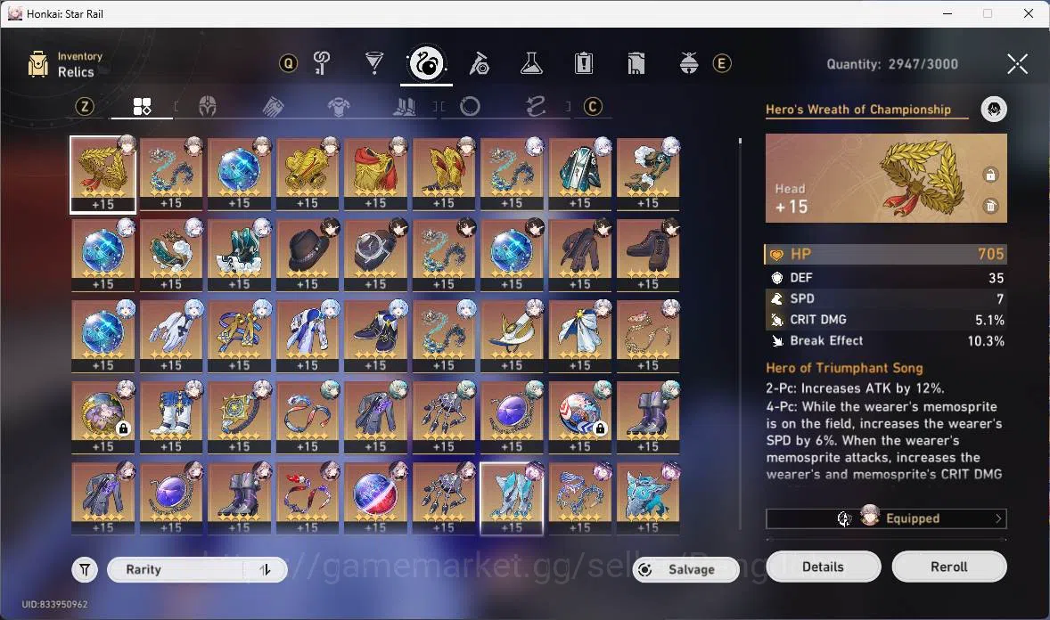 Honkai Star Rail Accounts Others ASIA|TL 70|16 Limit|11 LCsign|Jade 2140+Warp 15|Hypercarry 14