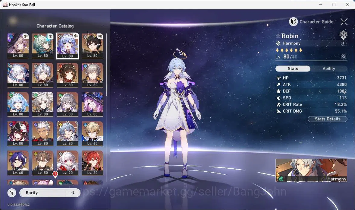 Honkai Star Rail Accounts Others ASIA|TL 70|16 Limit|11 LCsign|Jade 2140+Warp 15|Hypercarry 4