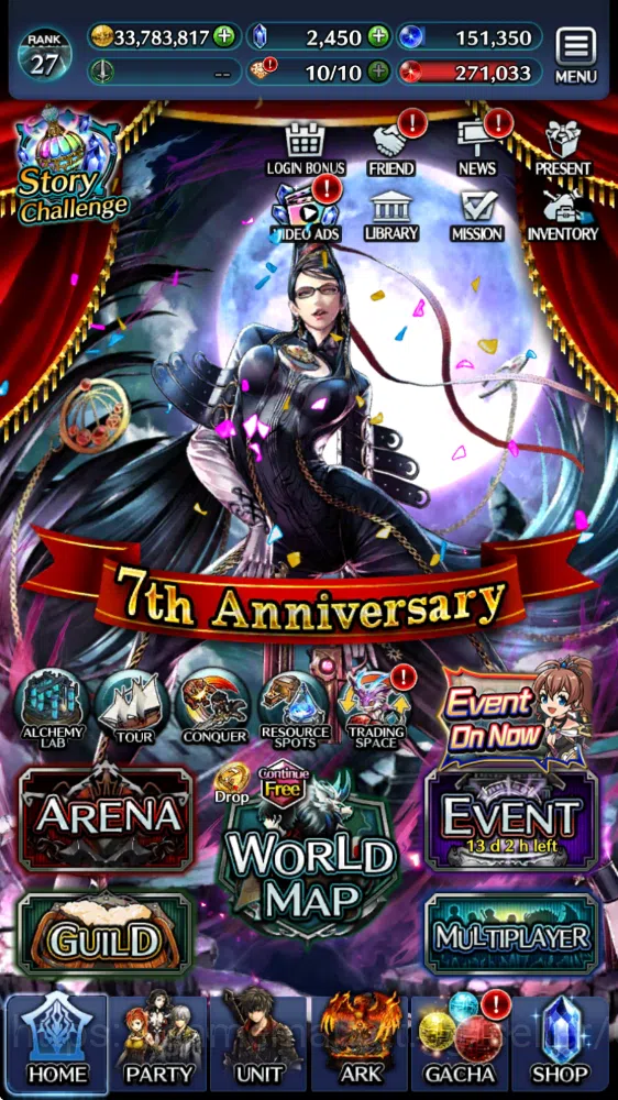 Last Cloudia Accounts GLOBAL| Top Collab (ELelouch,Kallen,Bayonetta,Hina image 4