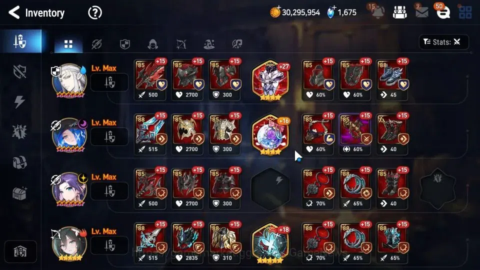Epic Seven Accounts Limited Hero GLOBAL Unverif|NewEra|8 ML(LC Bellona,DP Aria,DBSenya,Etc)+Rinak,AFSFlan|PoH ON|1,6K 13