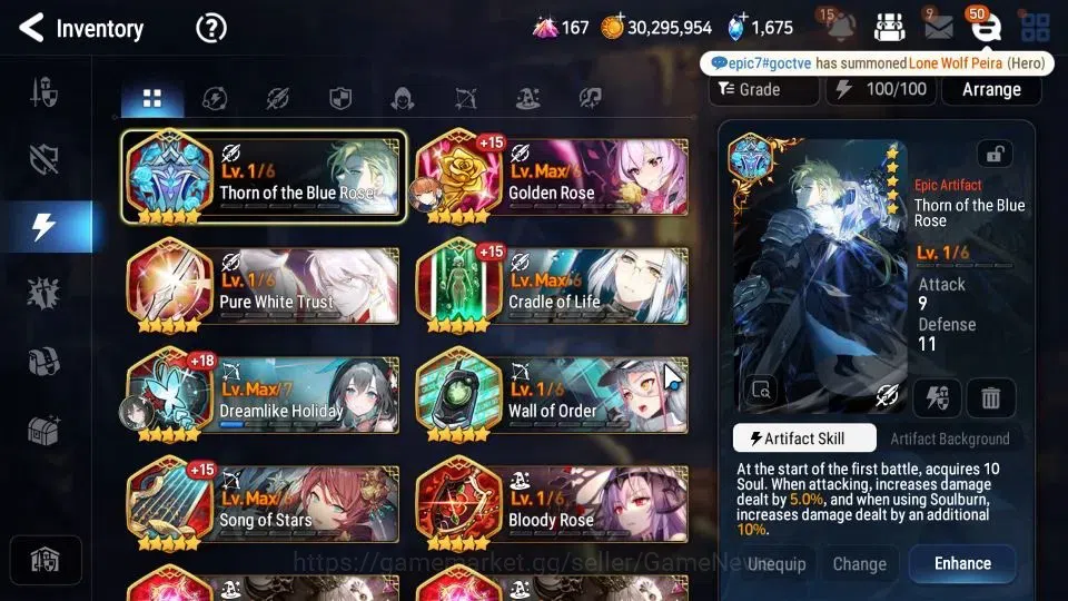 Epic Seven Accounts Limited Hero GLOBAL Unverif|NewEra|8 ML(LC Bellona,DP Aria,DBSenya,Etc)+Rinak,AFSFlan|PoH ON|1,6K 15