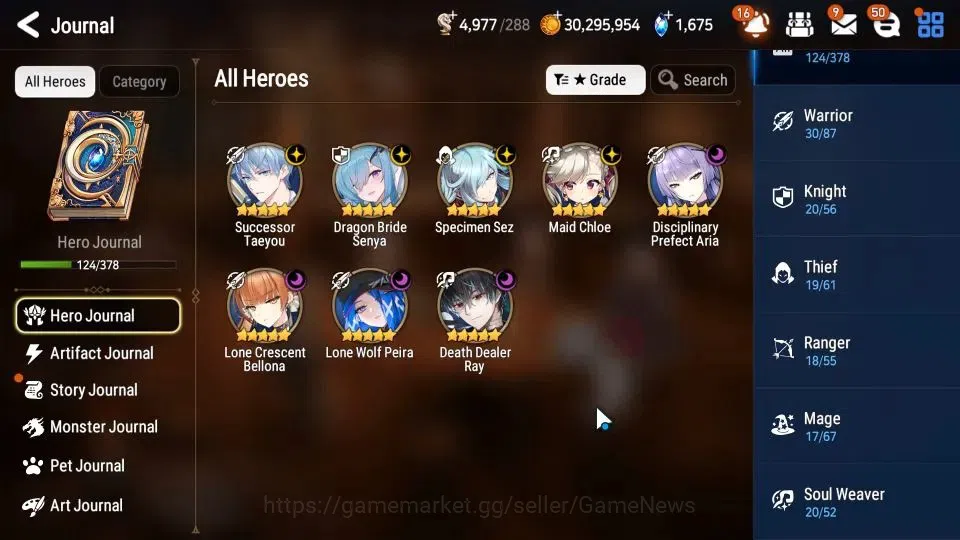 Epic Seven Accounts Limited Hero GLOBAL Unverif|NewEra|8 ML(LC Bellona,DP Aria,DBSenya,Etc)+Rinak,AFSFlan|PoH ON|1,6K 6
