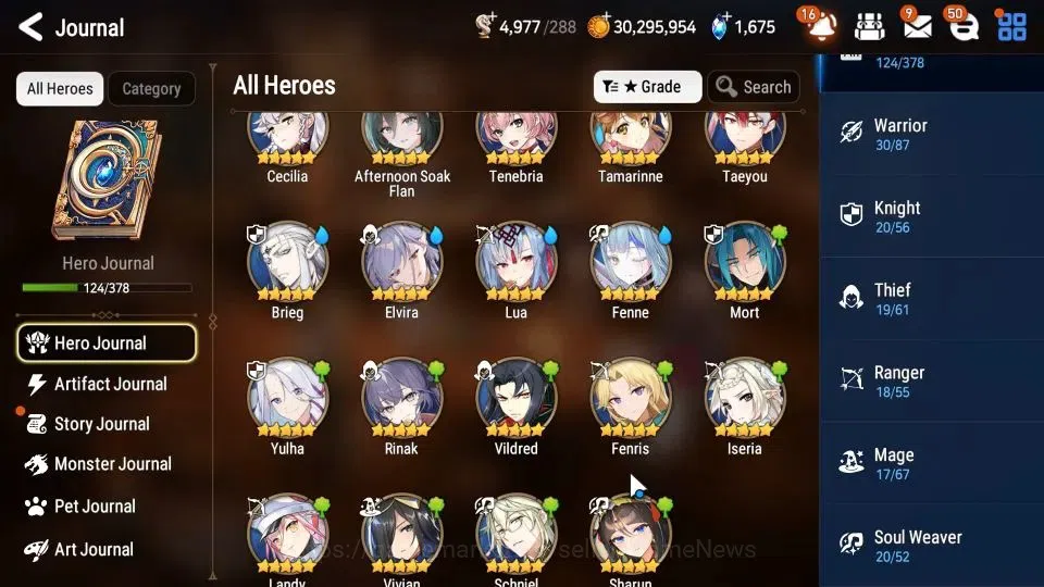 Epic Seven Accounts Limited Hero GLOBAL Unverif|NewEra|8 ML(LC Bellona,DP Aria,DBSenya,Etc)+Rinak,AFSFlan|PoH ON|1,6K 7