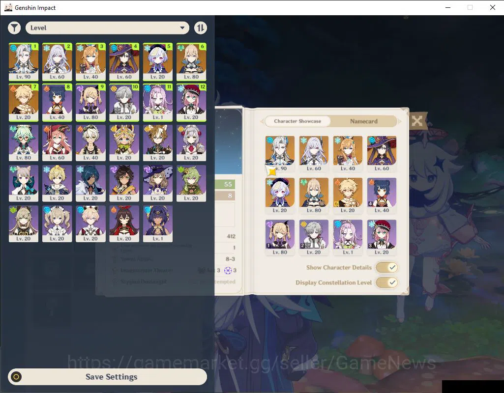 Genshin Impact Mid Game ASIA|AR 55|3Limited+4(*5Weapon)|Prime Team[Skirk+S image 1