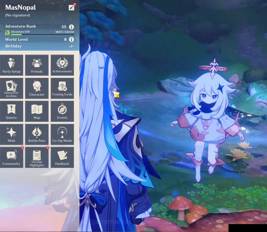 Genshin Impact Accounts Mid Game ASIA|AR 55|3Limited+4(*5Weapon)|Prime Team[Skirk+Sign,Neuvillate,Escoffier]|Mc Male|Low 2