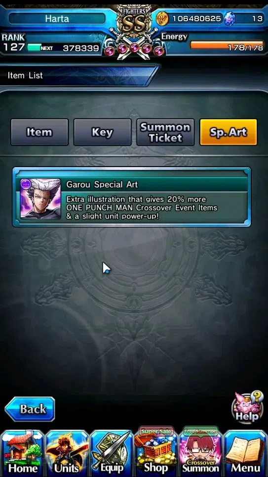 Grand Summoners Accounts End-Game Global|Rank 127|1 SpArt|34 Ascend+18 TW|(Shadow,Beta,S Emiya,S Luvia)+TW Penciligon 2