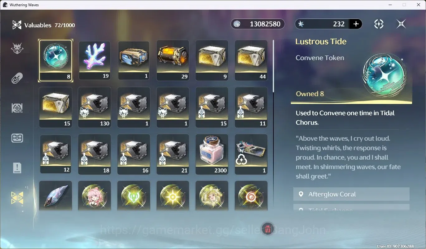 Wuthering Waves Accounts Starter SEA|UL46 | Rank 5 |2 Char Limited [Mornye Rc3 +Sign],Rebecca|+(Denia Sign)|Mc 10