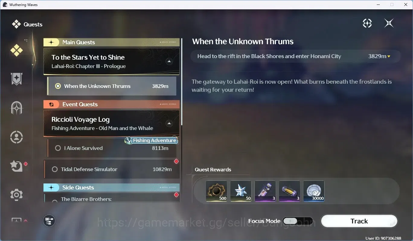 Wuthering Waves Accounts Starter SEA|UL46 | Rank 5 |2 Char Limited [Mornye Rc3 +Sign],Rebecca|+(Denia Sign)|Mc 11