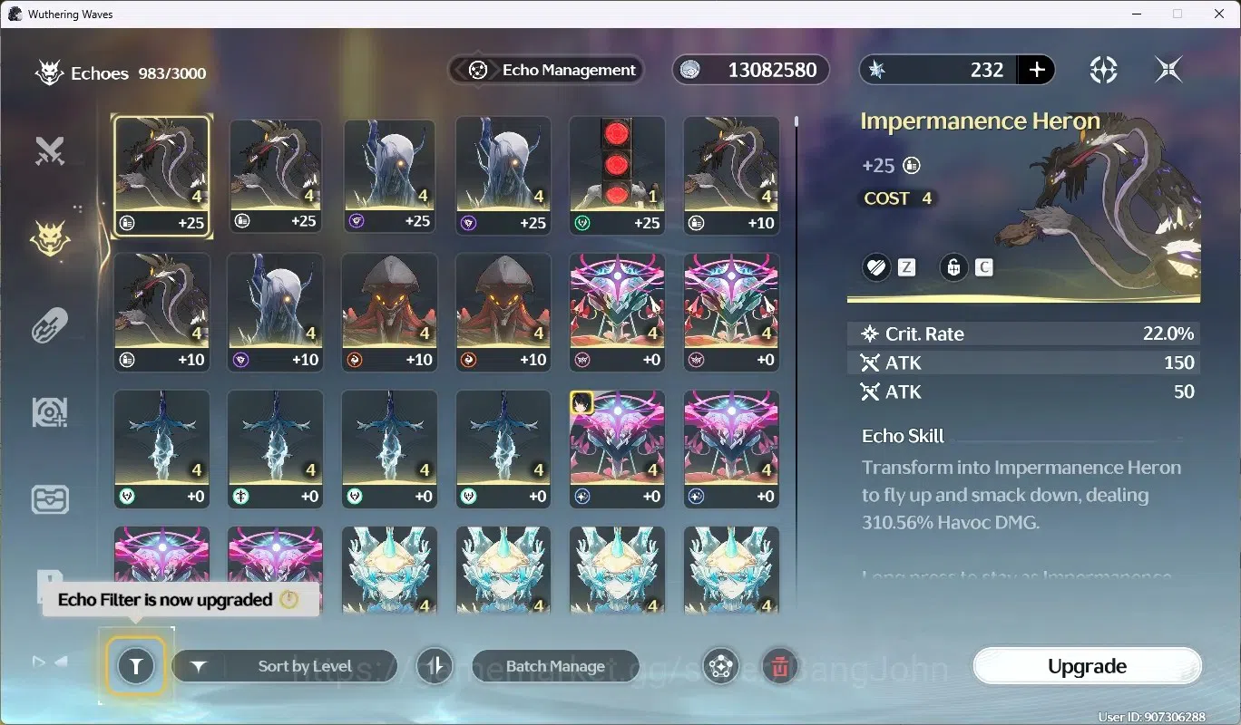 Wuthering Waves Accounts Starter SEA|UL46 | Rank 5 |2 Char Limited [Mornye Rc3 +Sign],Rebecca|+(Denia Sign)|Mc 5