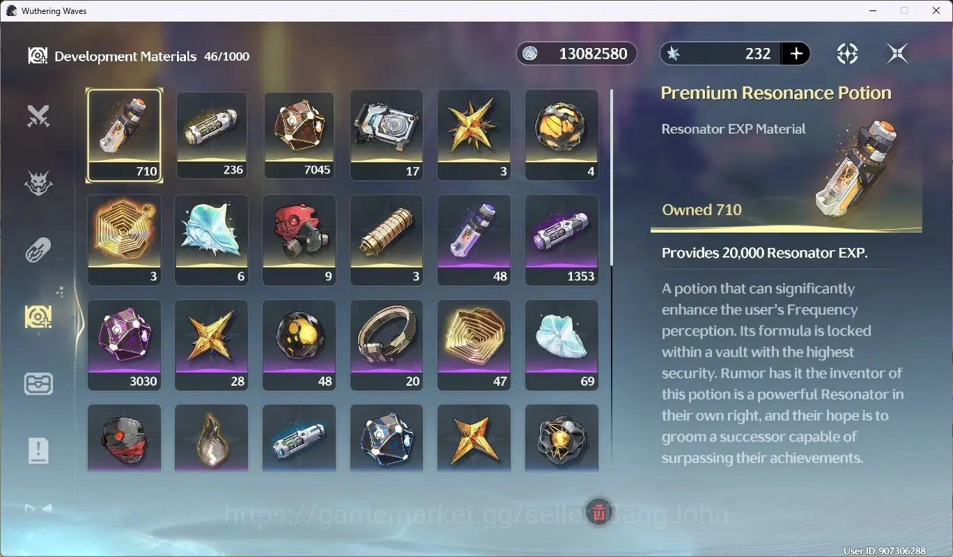 Wuthering Waves Accounts Starter SEA|UL46 | Rank 5 |2 Char Limited [Mornye Rc3 +Sign],Rebecca|+(Denia Sign)|Mc 7