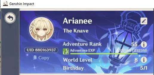 Genshin Impact Accounts Others ASIA|AR 55|8LIMITED+1SIGN |Flin+arle Prem team|arle sign,Columbina C1,xiao 1