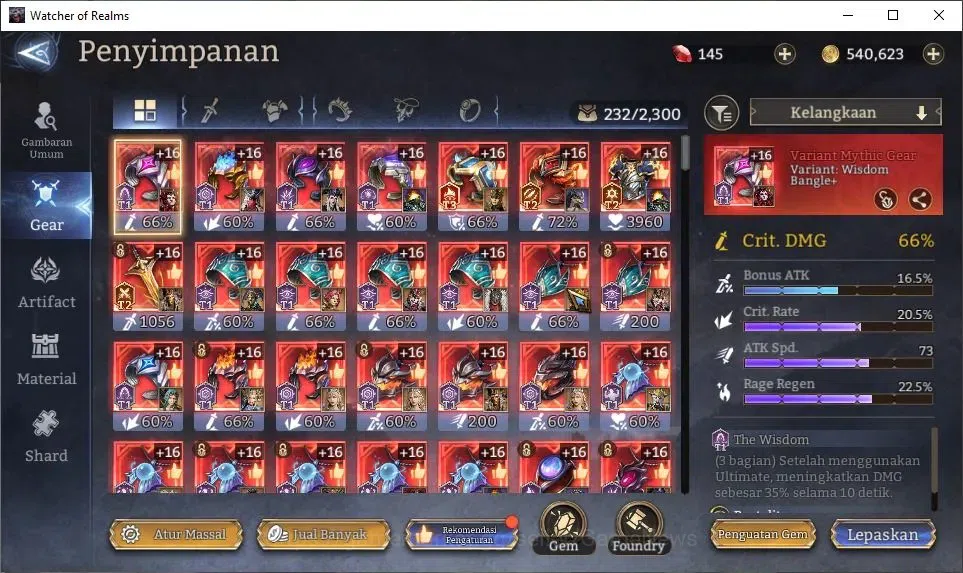 Watcher of Realms Accounts GLOBAL 60x|Lv67 2,8M Power|6 Lord[Rivenhald,Solcad image 17