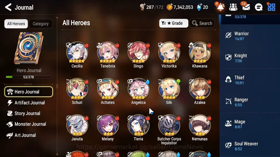 Epic Seven Accounts ASIA Unverif|New Era Mor lv6|2 ML(Salome,Solitaria image 19