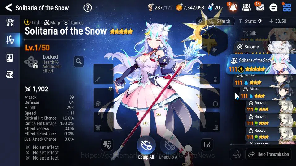 Epic Seven Accounts ASIA Unverif|New Era Mor lv6|2 ML(Salome,Solitaria image 2