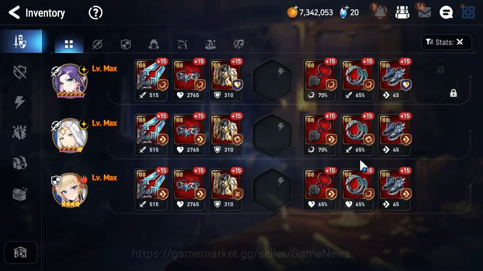 Epic Seven Accounts ASIA Unverif|New Era Mor lv6|2 ML(Salome,Solitaria image 9