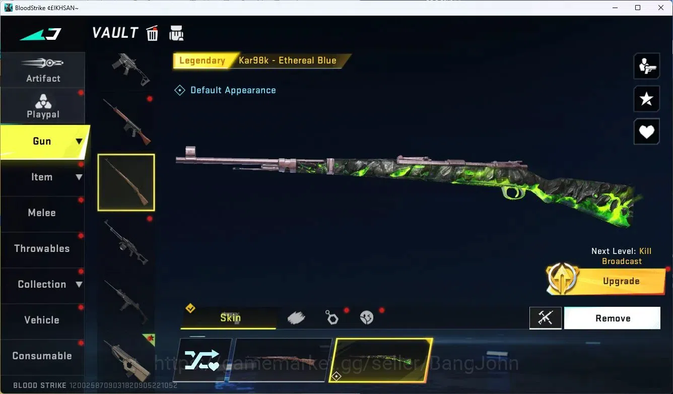 Blood Strike Accounts ASIA | L2 Legendary: M4A1 Venom, Kar98k Ethereal B image 4
