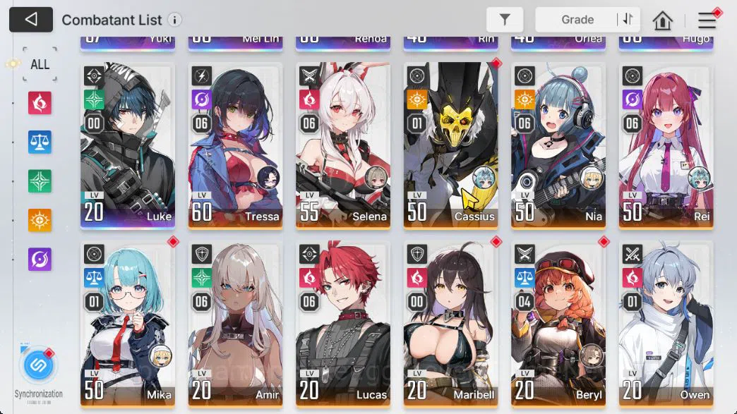 Chaos Zero Nightmare Accounts ASIA Lv53|13 SSR[Narja,SerenielM3,Chizuru,YukiM1]+ image 4