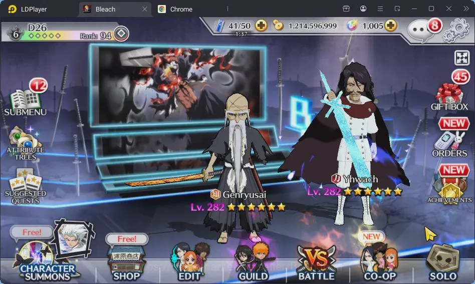 Bleach: Brave Souls Accounts Starter Global |1M BP+1K Orb|Fresh Story|2K Summon + 2K Acc Ticket|Ichigo & Jugram TYBW26,Aizen 1