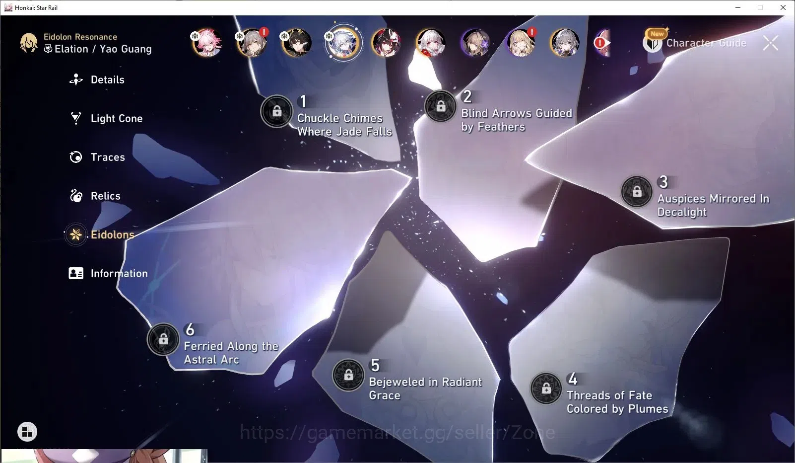 Honkai Star Rail Accounts ASIA|TL40|7x 5-Star Chars|Evanescia L50|Yao Guang image 1