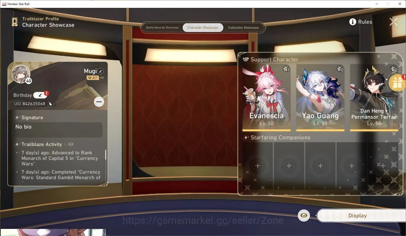 Honkai Star Rail Accounts ASIA|TL40|7x 5-Star Chars|Evanescia L50|Yao Guang image 7