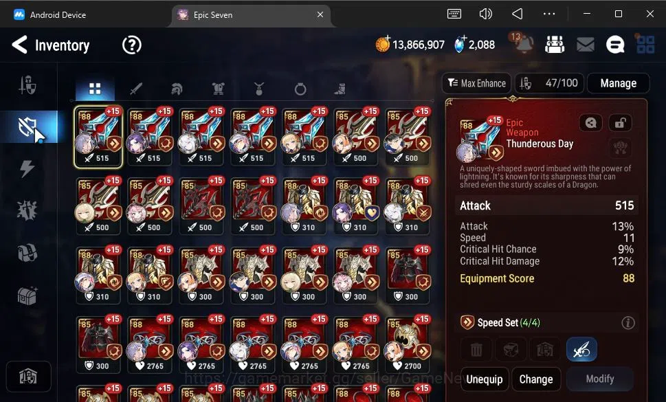 Epic Seven Accounts GLOBAL Unverif|New Era|5 ML(Salome,Belian,LW Peira image 10