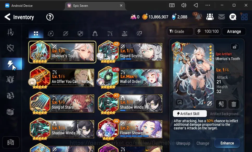 Epic Seven Accounts GLOBAL Unverif|New Era|5 ML(Salome,Belian,LW Peira image 11