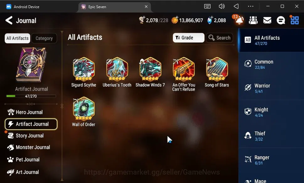 Epic Seven Accounts GLOBAL Unverif|New Era|5 ML(Salome,Belian,LW Peira image 8