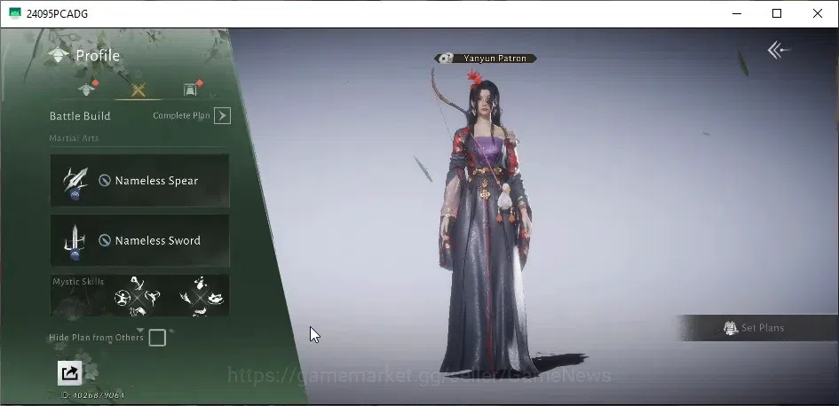 Where Winds Meet Accounts GLOBAL|Lv 66|GS 1,2K|1 Harmonic Core|8,4k Jade|Pea image 2