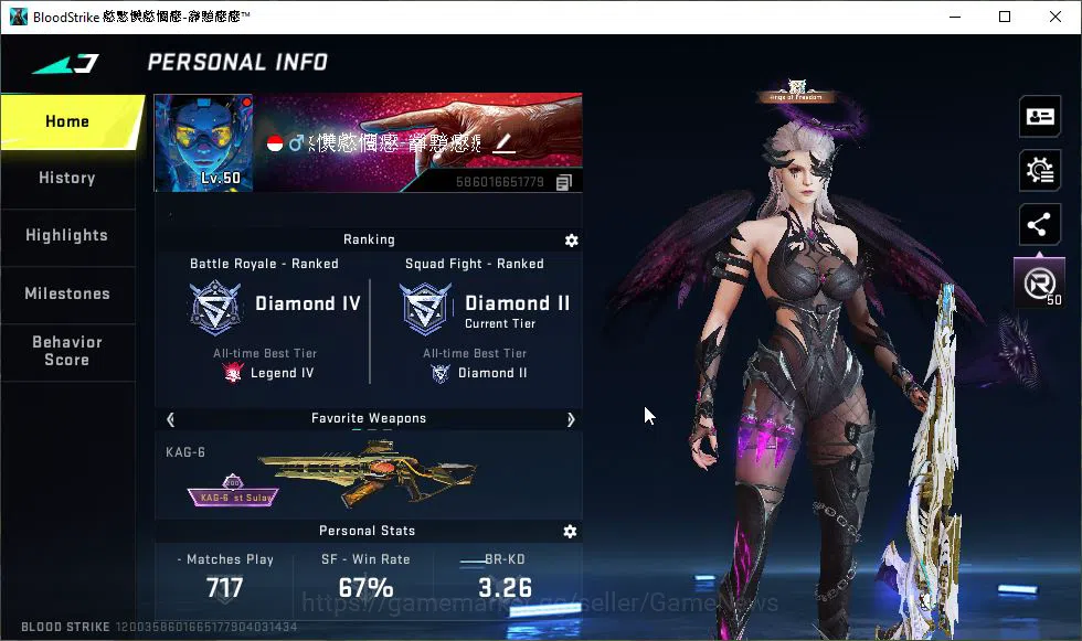 Blood Strike Accounts ASIA|7 ETERNAL[NOVA,ZERO,KAG-6 Lv5,AUG Lv3,Kar98k image 5